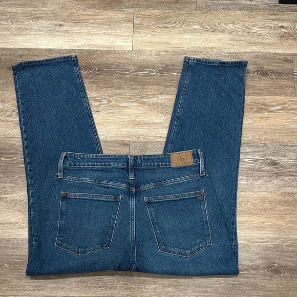 Madewell Women's Straight Leg Jeans - Dark Blue - Picture 5 of 8
